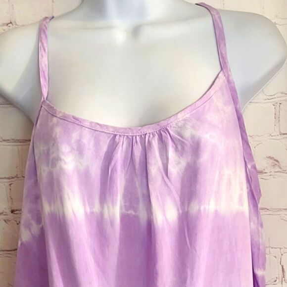 NWT Michael Stars "Kelsey" Tie Dye  Spaghetti Strap Cami Top sz.Large MSRP $118 - Picture 3 of 7